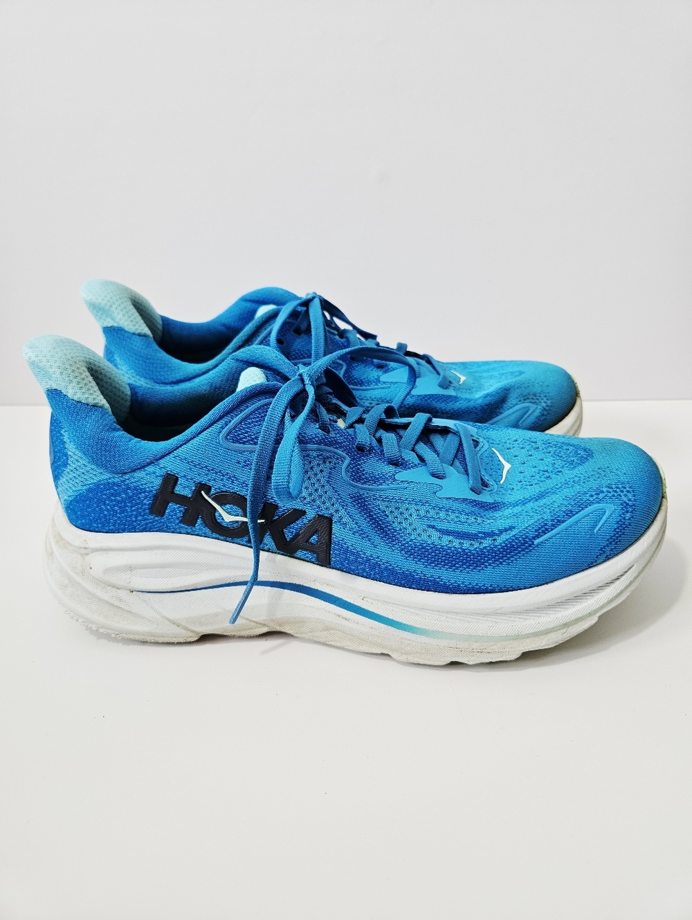 Hoka Clifton 10 Sneakers Mens Size 8.5 Blue Running Shoes